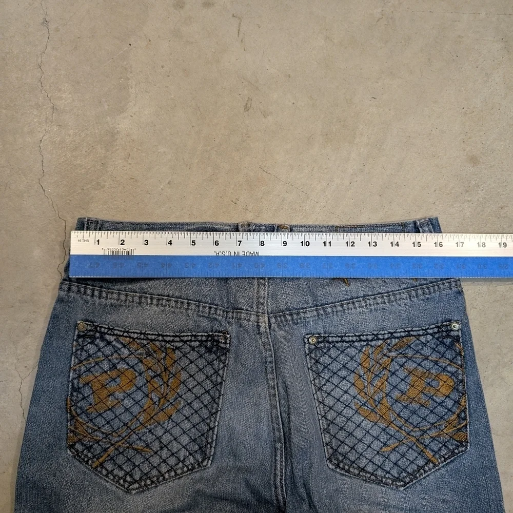 Y2K Phat Farm Jeans Straight Leg Distressed Men's 32x31 Measured Straight Leg
